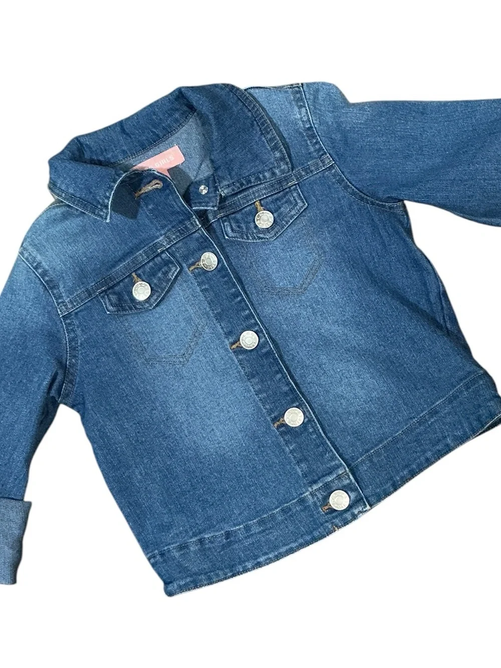 Disney Winnie the Pooh Upcycled Stretch Denim Girl’s Jacket